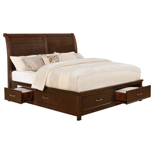 Coaster Barstow Storage Bed Pinot Noir King