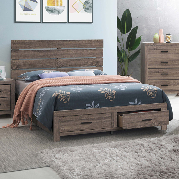 Coaster Brantford Storage Bed Barrel Oak Eastern King