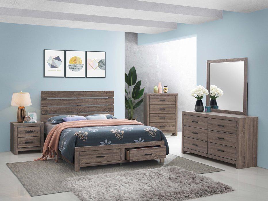 Coaster Brantford Storage Bed Barrel Oak Eastern King