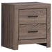 Coaster Brantford 2-drawer Nightstand Barrel Oak Default Title