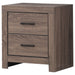 Coaster Brantford 2-drawer Nightstand Barrel Oak Default Title