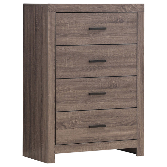 Coaster Brantford 4-drawer Chest Barrel Oak Default Title