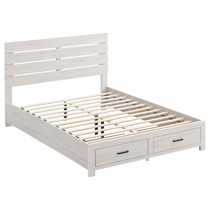 Coaster Brantford Storage Bed Coastal White Eastern King