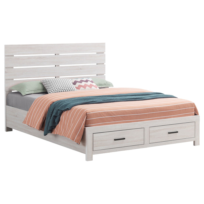 Coaster Brantford Storage Bed Coastal White Eastern King