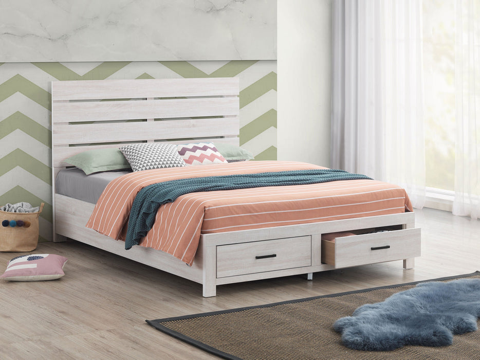 Coaster Brantford Storage Bed Coastal White Eastern King