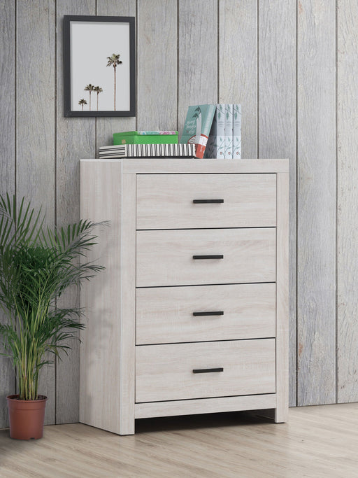 Coaster Brantford 4-drawer Chest Coastal White Default Title