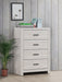 Coaster Brantford 4-drawer Chest Coastal White Default Title