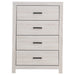 Coaster Brantford 4-drawer Chest Coastal White Default Title