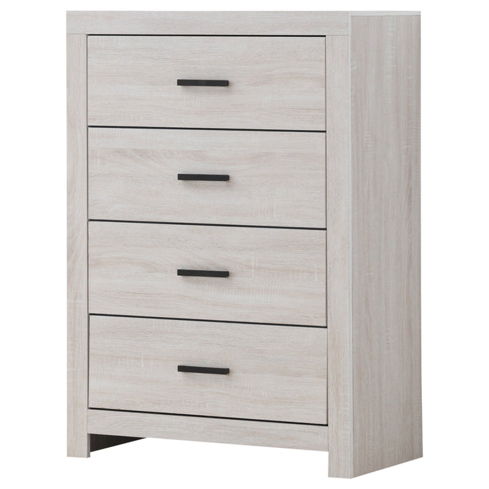 Coaster Brantford 4-drawer Chest Coastal White Default Title