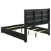 Coaster Blacktoft Panel Bedroom Set Black Eastern King Set of 5