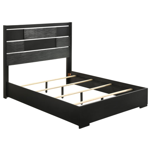 Coaster Blacktoft Panel Bed Black King