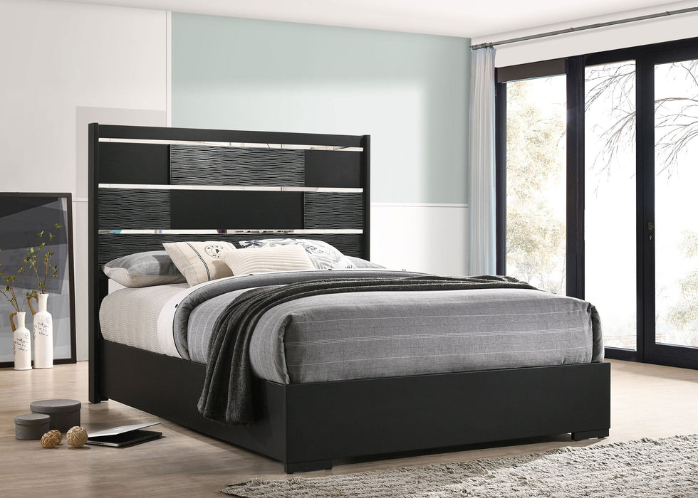 Coaster Blacktoft Panel Bed Black King