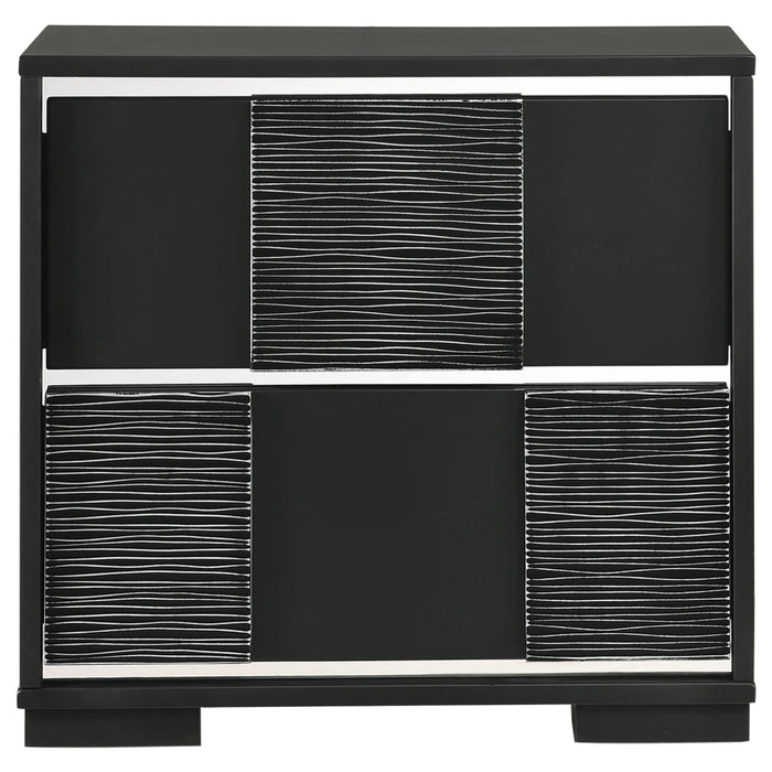 Coaster Blacktoft 2-drawer Nightstand Black Default Title