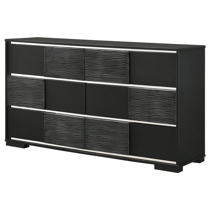 Coaster Blacktoft 6-drawer Dresser Black Default Title