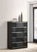 Coaster Blacktoft 5-drawer Chest Black Default Title