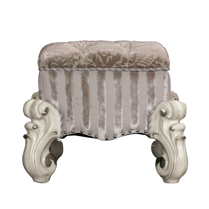 Versailles 19"H Upholstered Vanity Stool