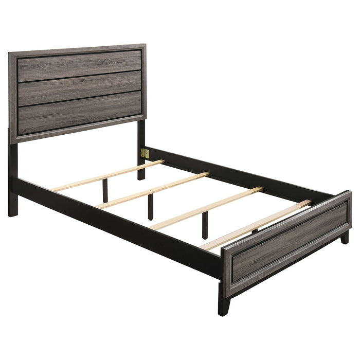 Coaster Watson Bed Grey Oak and Black Full