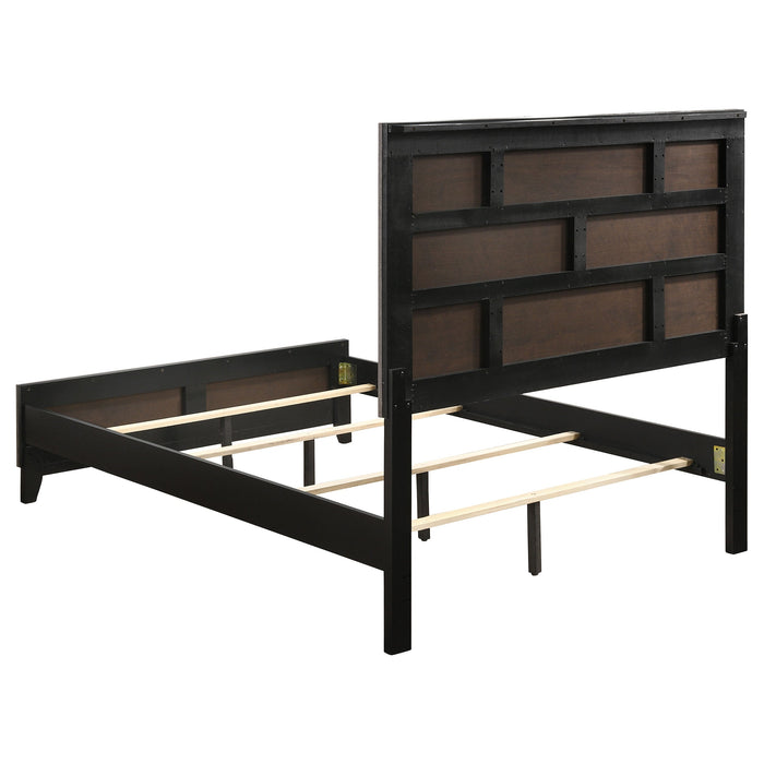 Coaster Watson Bed Grey Oak and Black Twin