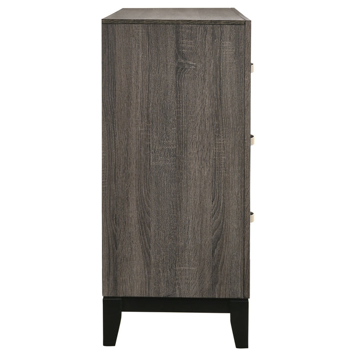 Coaster Watson 6-drawer Dresser Grey Oak and Black Default Title