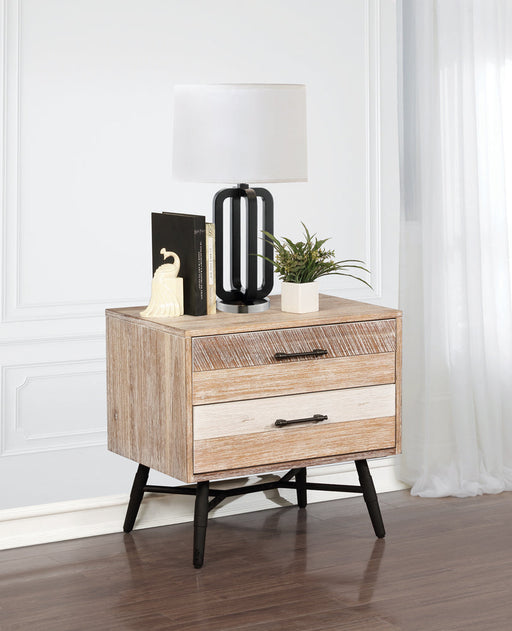 Coaster Marlow 2-drawer Nightstand Rough Sawn Multi Default Title