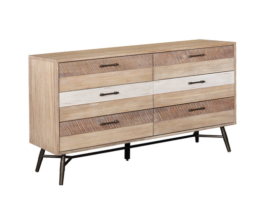 Coaster Marlow 6-drawer Dresser Rough Sawn Multi Default Title