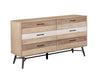 Coaster Marlow 6-drawer Dresser Rough Sawn Multi Default Title