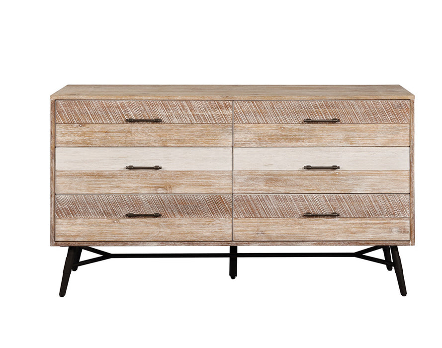 Coaster Marlow 6-drawer Dresser Rough Sawn Multi Default Title