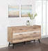 Coaster Marlow 6-drawer Dresser Rough Sawn Multi Default Title