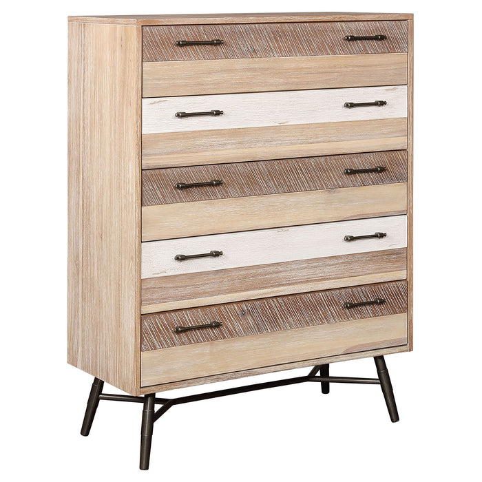 Marlow 5-drawer Bedroom Chest Rough Sawn Multi