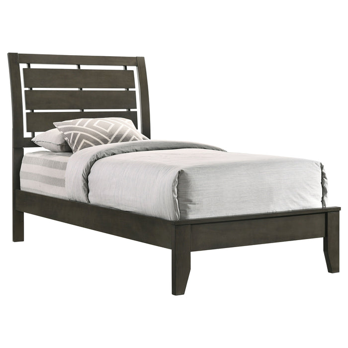 Coaster Serenity Panel Bed Mod Grey Twin