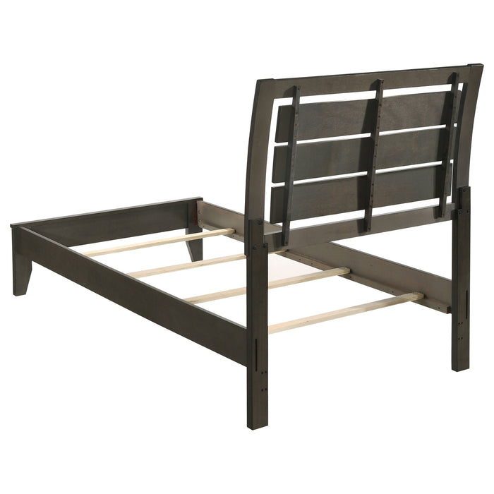 Coaster Serenity Panel Bed Mod Grey Twin