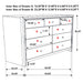 Coaster Serenity 9-drawer Dresser Mod Grey Default Title