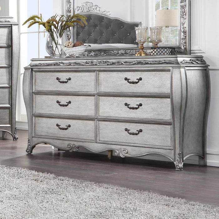 Leonora 6 Drawers Dresser with Jewelry Tray