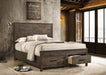 Coaster Woodmont Storage Bed Rustic Golden Brown Cal King