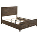 Coaster Woodmont Storage Bed Rustic Golden Brown Eastern King