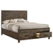 Coaster Woodmont Storage Bed Rustic Golden Brown Cal King