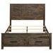 Coaster Woodmont Storage Bed Rustic Golden Brown Cal King