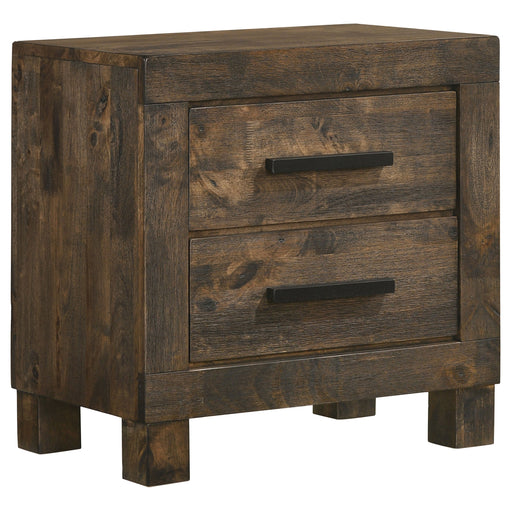 Coaster Woodmont 2-drawer Nightstand Rustic Golden Brown Default Title