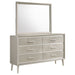 Coaster Ramon 6-drawer Dresser with Mirror Metallic Sterling No Mirror