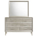 Coaster Ramon 6-drawer Dresser with Mirror Metallic Sterling No Mirror