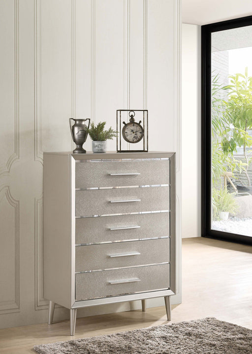 Coaster Ramon 5-drawer Chest Metallic Sterling Default Title