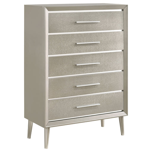 Coaster Ramon 5-drawer Chest Metallic Sterling Default Title