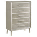 Coaster Ramon 5-drawer Chest Metallic Sterling Default Title