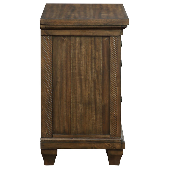 Bennington Rectangular 2-drawer Nightstand Acacia Brown