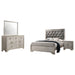 Coaster Salford Bedroom Set Metallic Sterling Eastern King Set of 4