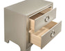 Coaster Salford 2-drawer Nightstand Metallic Sterling Default Title