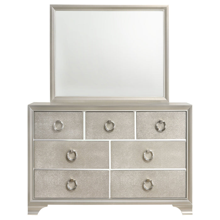 Coaster Salford 7-drawer Dresser with Mirror Metallic Sterling No Mirror