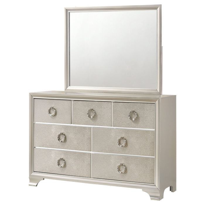 Coaster Salford 7-drawer Dresser with Mirror Metallic Sterling No Mirror