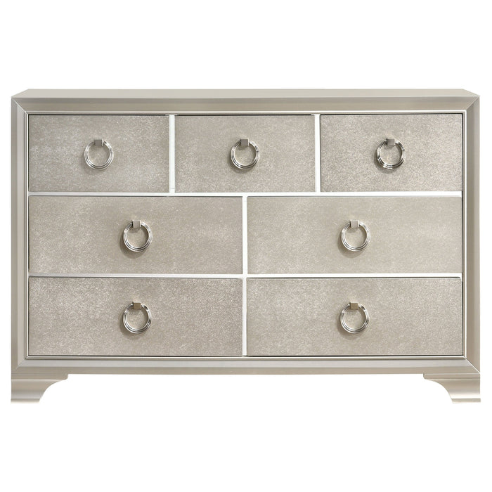 Coaster Salford 7-drawer Dresser with Mirror Metallic Sterling No Mirror