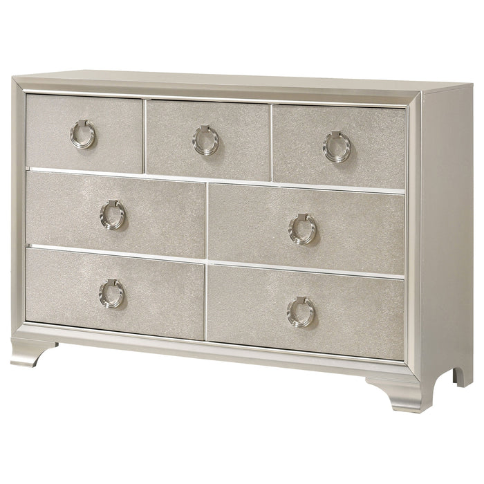 Coaster Salford 7-drawer Dresser with Mirror Metallic Sterling No Mirror